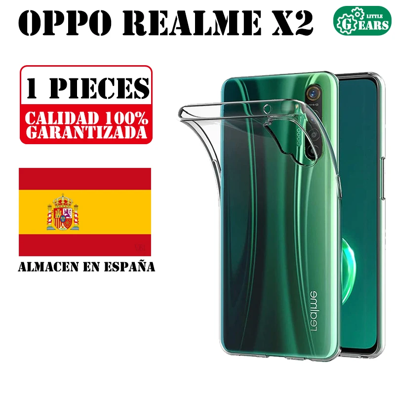 Ультратонкий прозрачный силиконовый чехол OPPO Realme X2 с защитой от ударов и