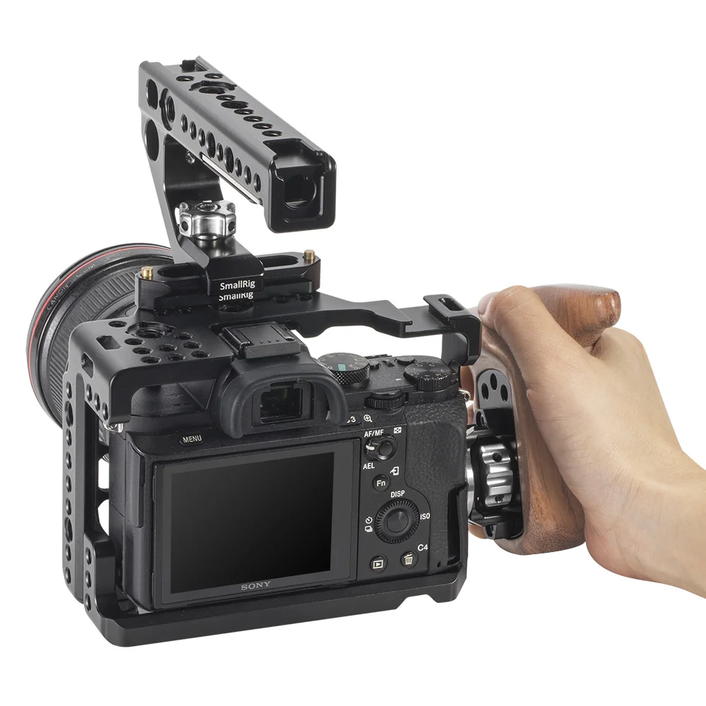 SmallRig Right Side Wooden Handle with ARRI Rosette For Universal DSLR Camera Cage Shoulder Mount Support System Rig - 1941 | Электроника