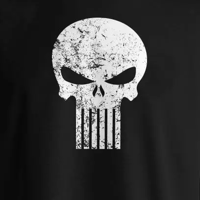 Футболка THE PUNISHER с Изношенным эффектом на заказ 100% хлопок фильмы унисекс забавная