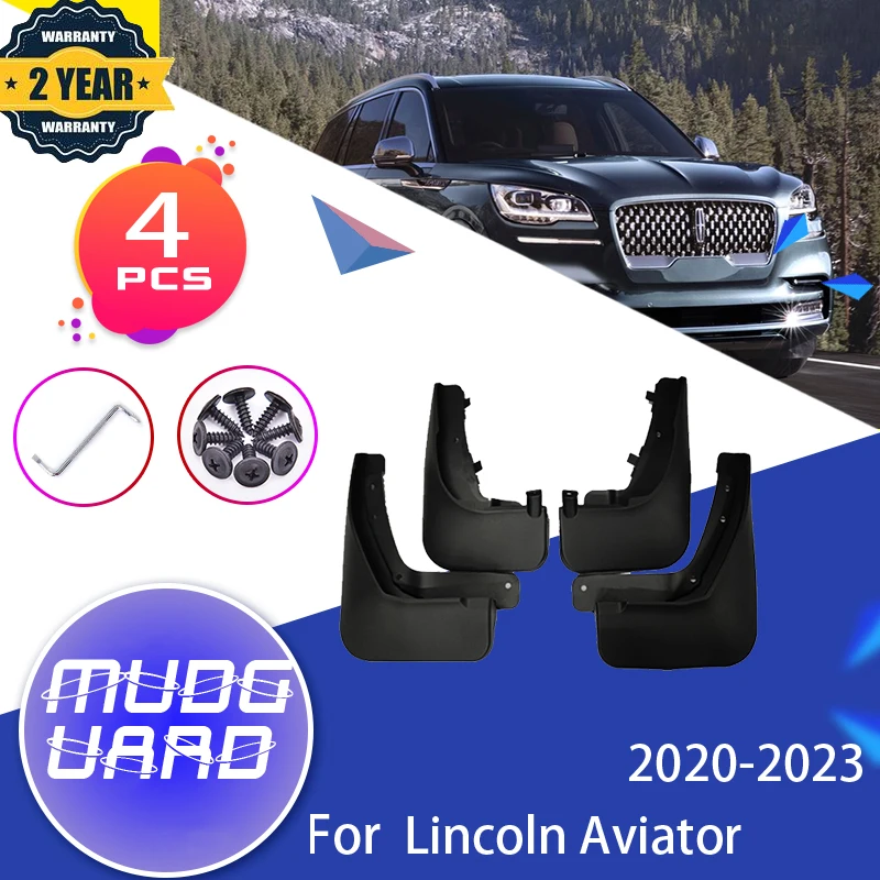 

Mudflap Mudguard Fender For Lincoln Aviator U611 MK2 2020 2021 2022 2023 Front Rear Wheels Splash Mud Guards Car Accessories