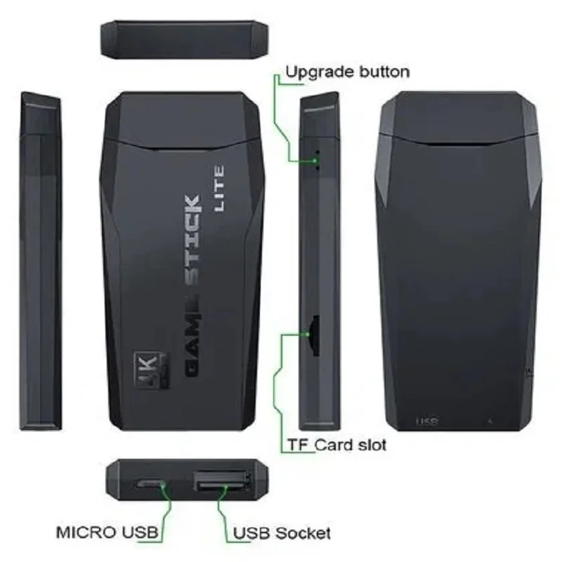 Игровая приставка iForce M8 RS-080 HDMI 4K более 40 форматов игр PS1 ATARI MAME forSFC FC GBA GB GBC MD 2.4G два
