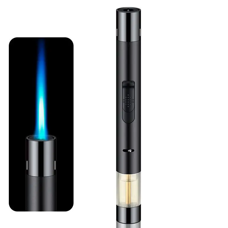 

Outdoor Camping BBQ Kitchen Baking Candle Lighter Butane Gas Torch Lighter Windproof Cigarette Cigar Jet Lighters Pen Airbrush