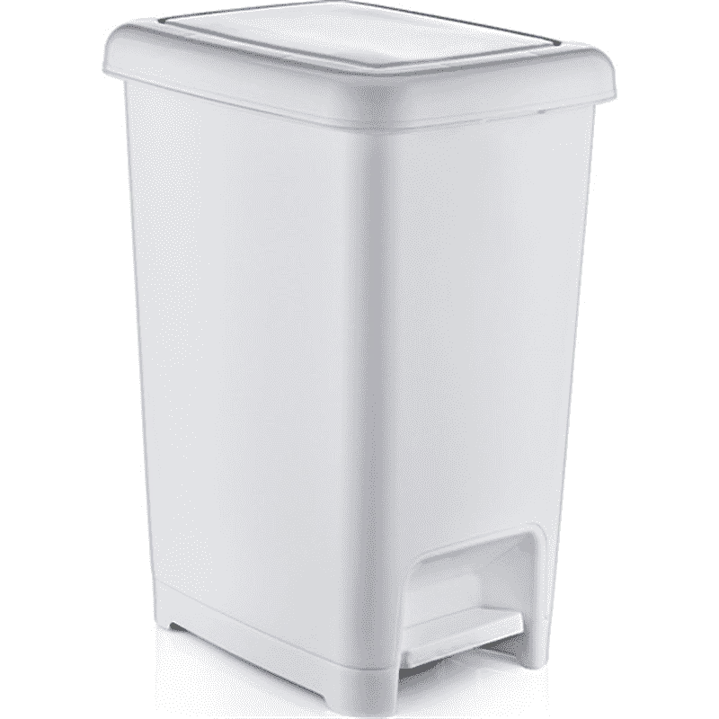 

Plastic White Slim Pedal Dustbin 25 liter