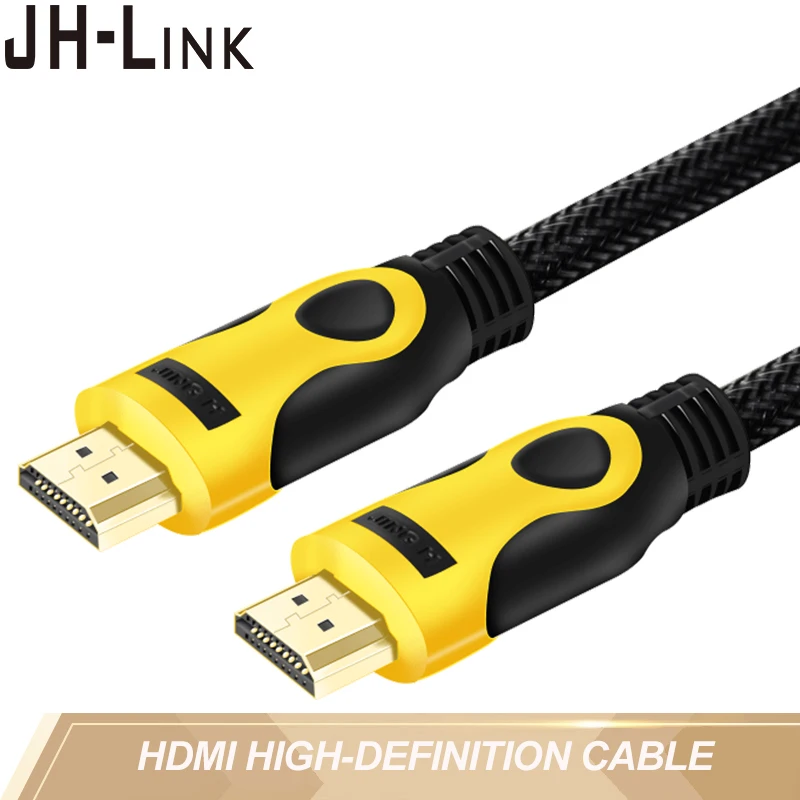 

JH-LINK HDMI High-Definition Cable 4K Support High-Purity Gold Terminal Connect For PC Video Game TV Monitor Projector