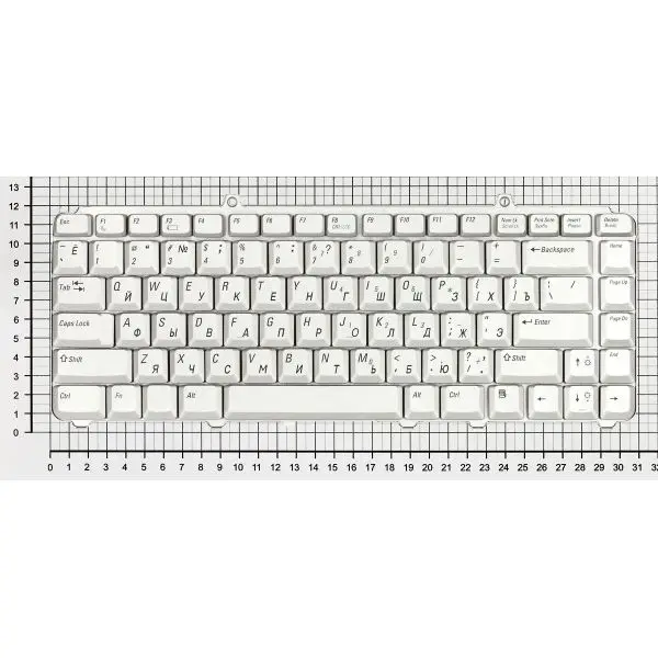 Клавиатура для ноутбука Dell Inspiron 1420 1520 1525 серебристая | Компьютеры и офис