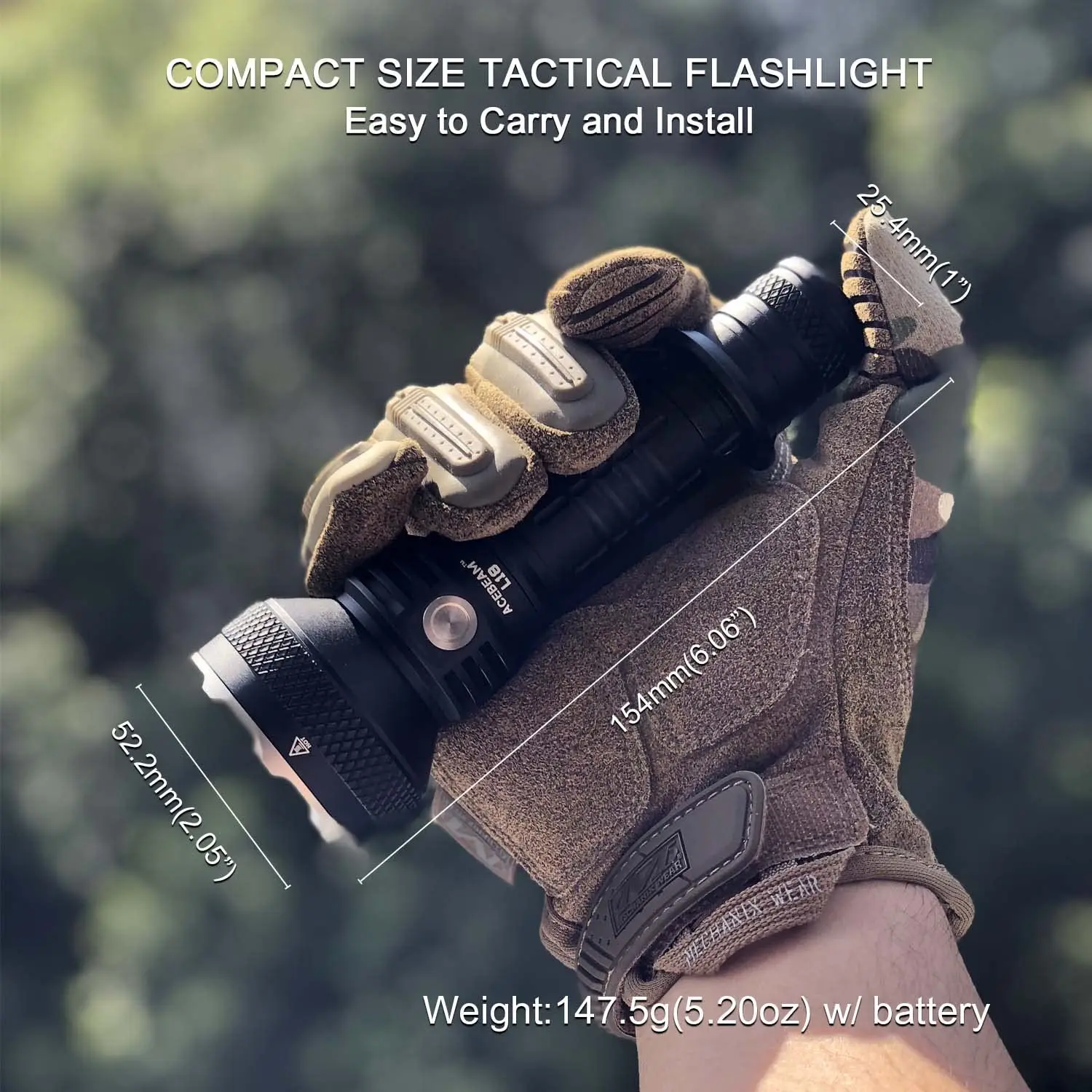 ACEBEAM L18 зеленый охотничий свет 1264 ярдов длинное расстояние бросать 2100 люмен