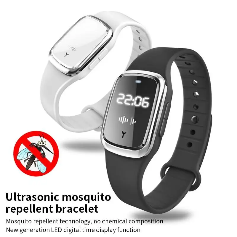 Репеллент умный браслет с ультразвуковыми часами для детей | Электроника