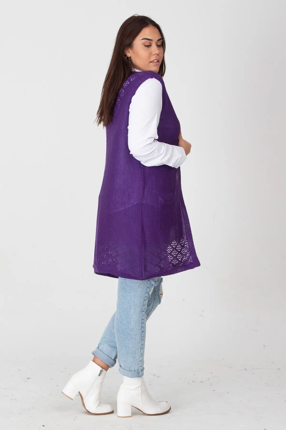 Женский трикотажный жилет Sans Textile 65 N12445 | Женская одежда