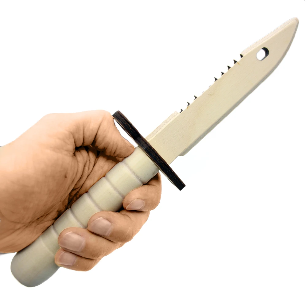 WOODFUN Штык нож M9 bayonet деревянный под роспись|Игрушечное оружие| |