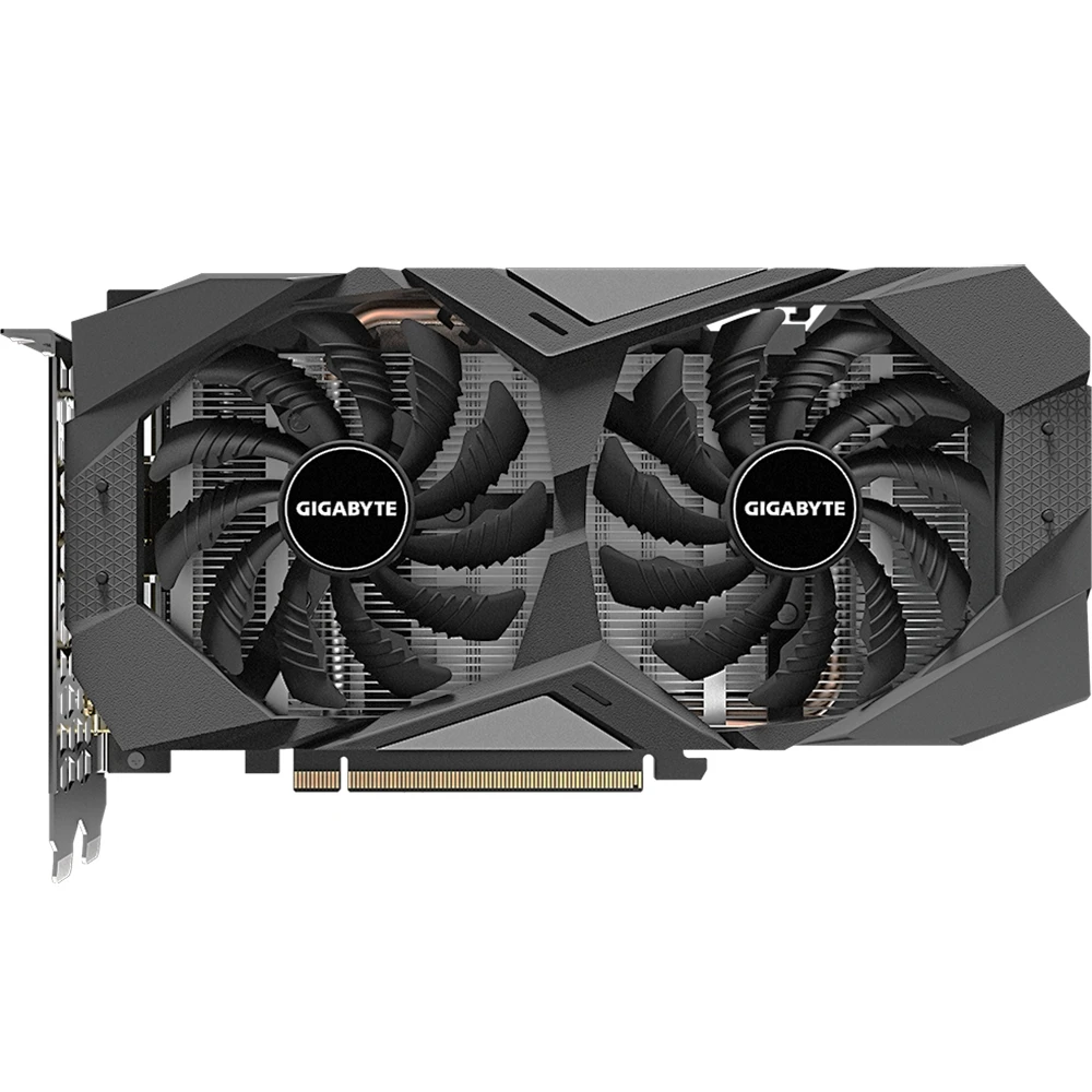 Видеокарта Gigabyte nVidia GeForce GTX 1660 1830MHz 6144MB 8002MHz 192 bit RTL [GV-N1660OC-6GD] | Компьютеры и офис