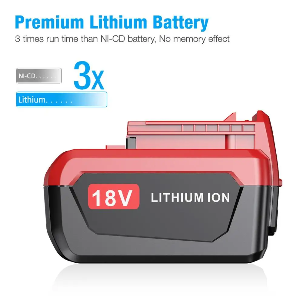 

Powerextra 18V 18-Volt Lithium-Ion Battery for Porter Cable PC18B PC188 Cordless Tools USA