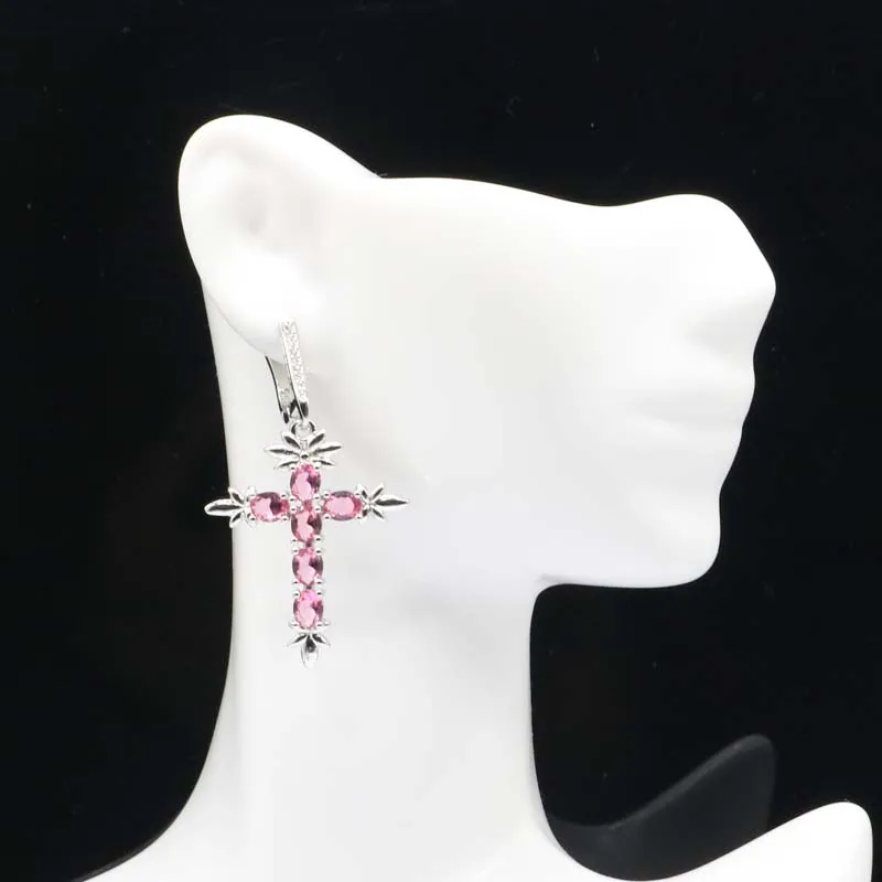 48x27 мм удивительный длинный крестообразный розовый турмалин Лондонский синий