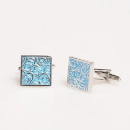 

Turquoise pattern cufflinks 67827084