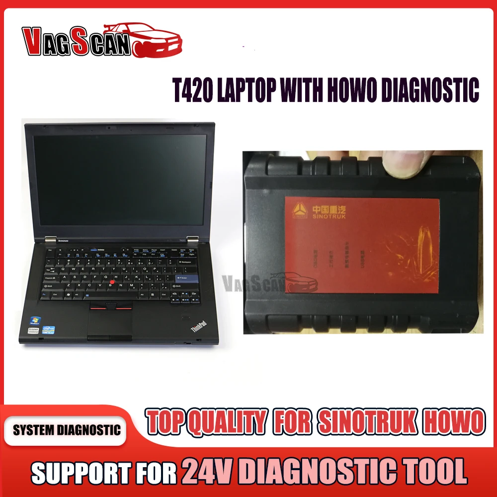 

Ноутбук T420 для SINOTRUK HOWO Cnhtc, диагностический сканер для грузовиков, диагностический интерфейс