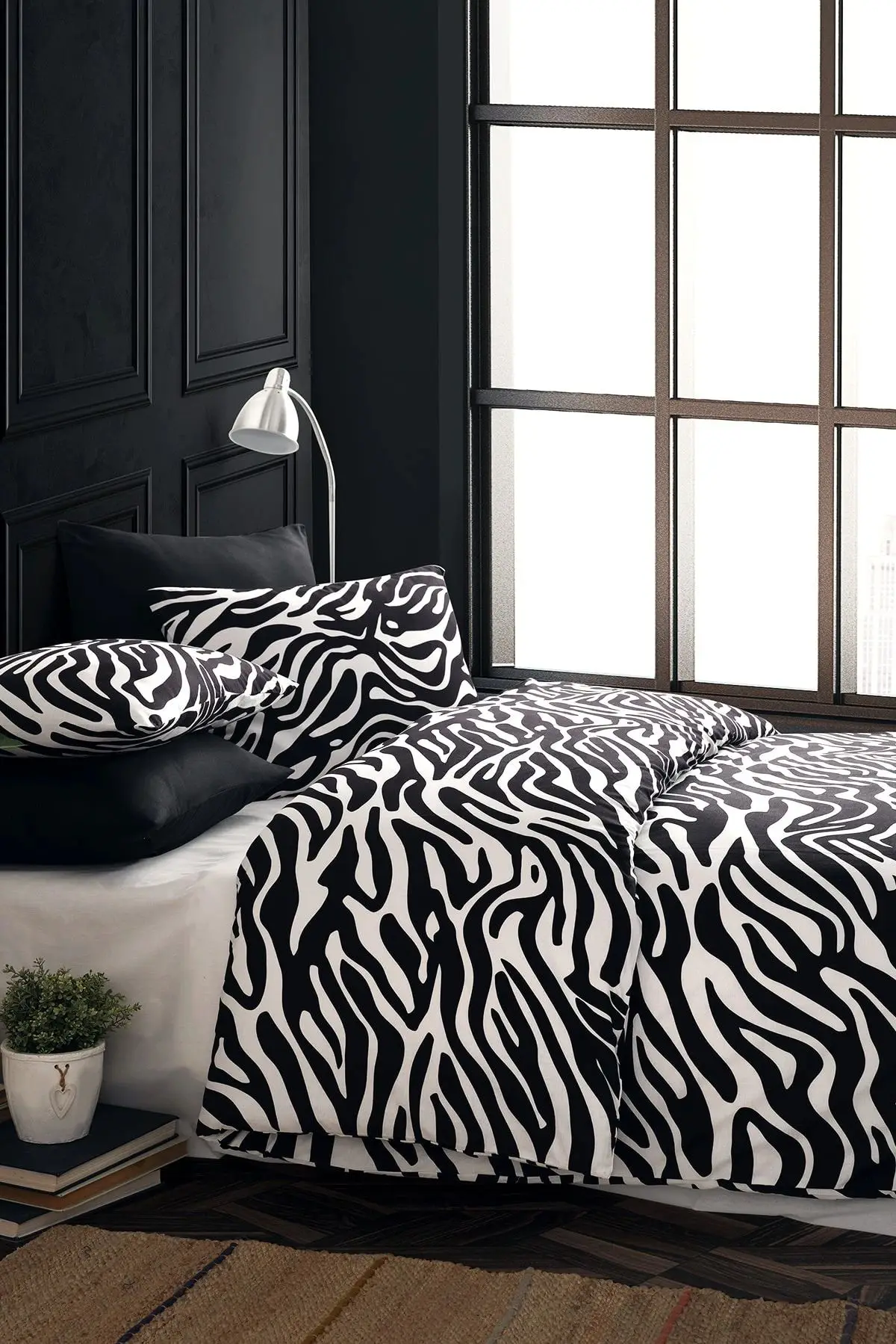 Пододеяльник Zebra Ranforce из 100 хлопка, 200x220, 2 шт.