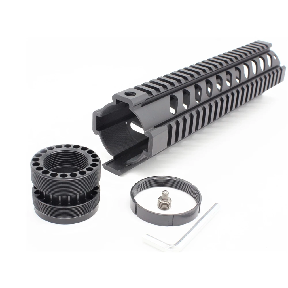 Тактическая плавучая направляющая 10 дюймов черная/коричневая с четырьмя