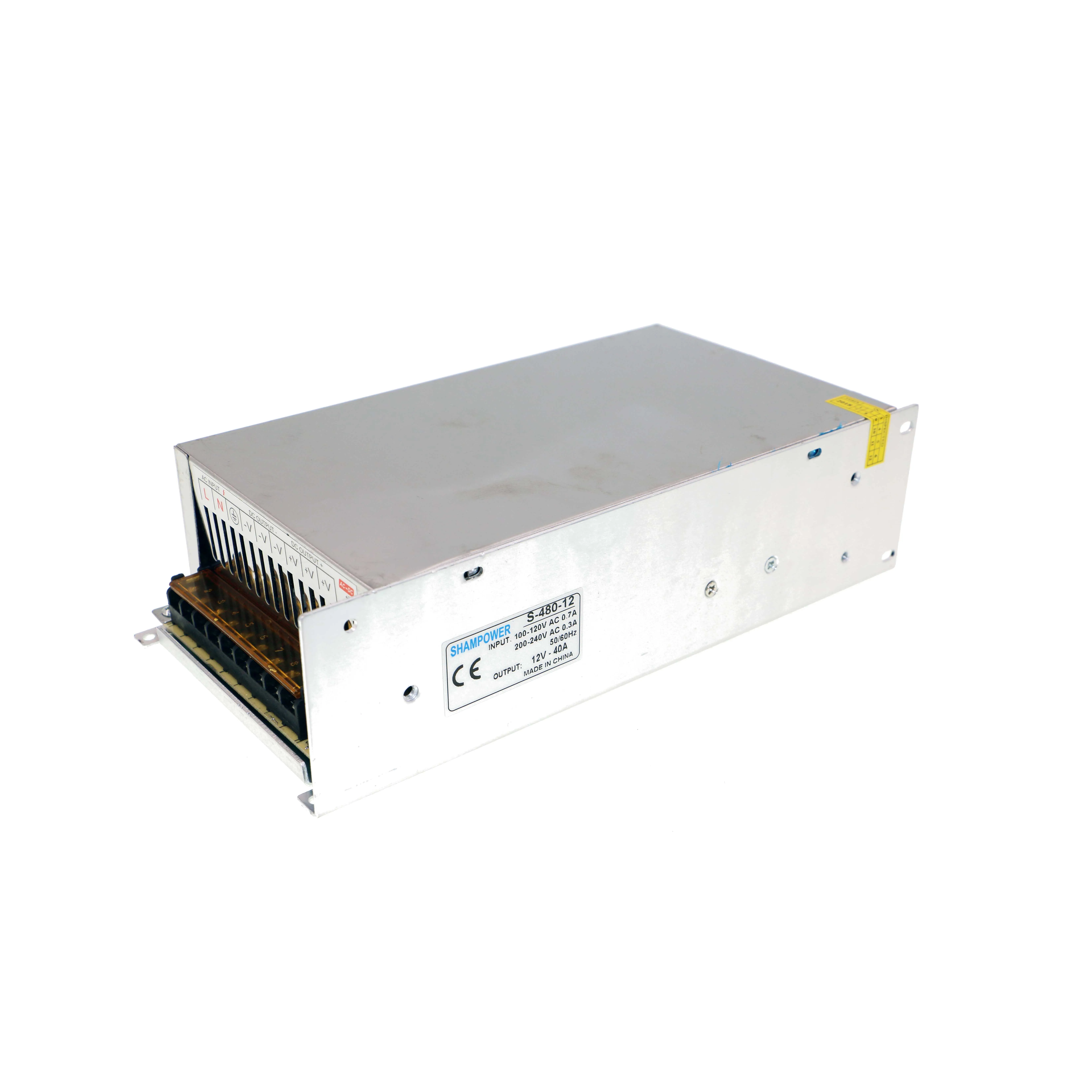 Фиктивные Мощность переключение Питание AC110V/220 V постоянного тока до DC12V1A 2A 5A 10A 15A 20A 30A 10 Вт 24 Вт 60 Вт 240 Вт 360 Вт Светодиодные ленты источник Мощность адаптироваться - Цвет: 12V 40A 480W L FAN