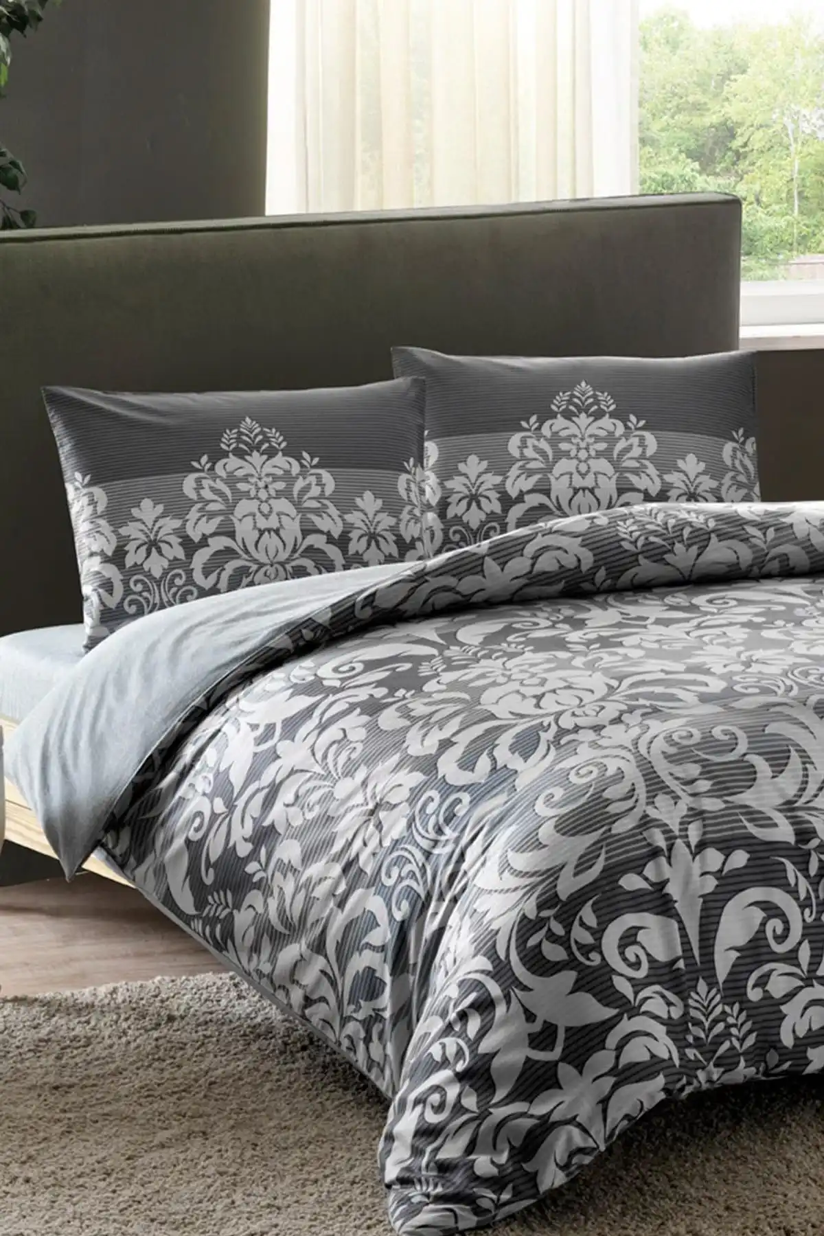 

Taç İon Teraphy Farah Duvet Cover Set Double Personality negative ions completely renew the air of your bedroom