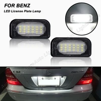 for benz w203 2001 2007 clk a209 2003 2010 w209 c209 2002 2009 2pcs no error led license plate lights number plate lamps