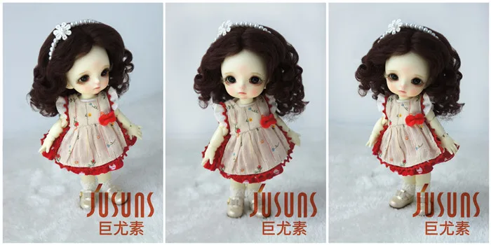 JD039 1/12 1/8 модные кудрявые мохеровые кукольные парики Размер 3-4 дюймов 4-5 дюймов 5-6 дюймов красивый волнистый длинный парик для куклы