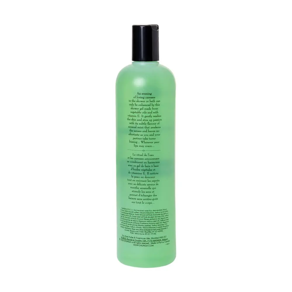 Shunga bath and shower gel &quotsensual Mint&quot edible with a relaxing effect 500 ml | Красота и здоровье