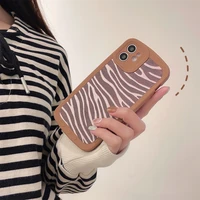 fashion animal leopard zebra stripes phone case for iphone 11 12 pro x xr xs max se 2020 7 8 plus camera protect soft tpu cover