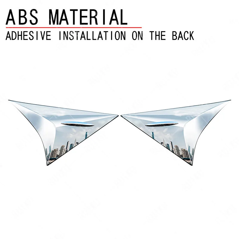 

Chromed Rear Spoiler Trim Cover Triangle Cover For Toyota Harrier 2020 Car Accessories