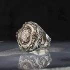 Серебряное мужское кольцо с янтарем La Galibe