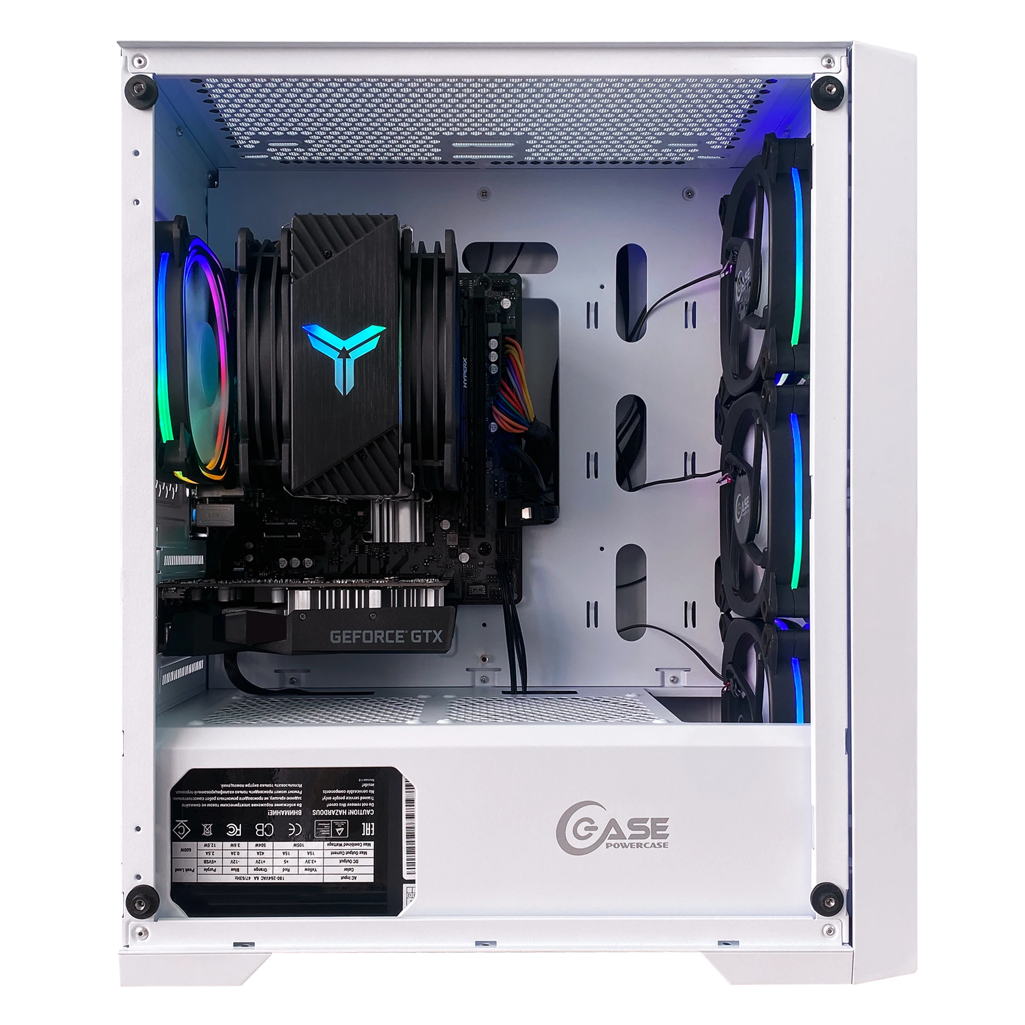Белый игровой компьютер Robotcomp ТУ-160М Intel i5 10400F / 16GB 240GB SSD 1000GB HDD GTX 1650 4GB H510M 600W |