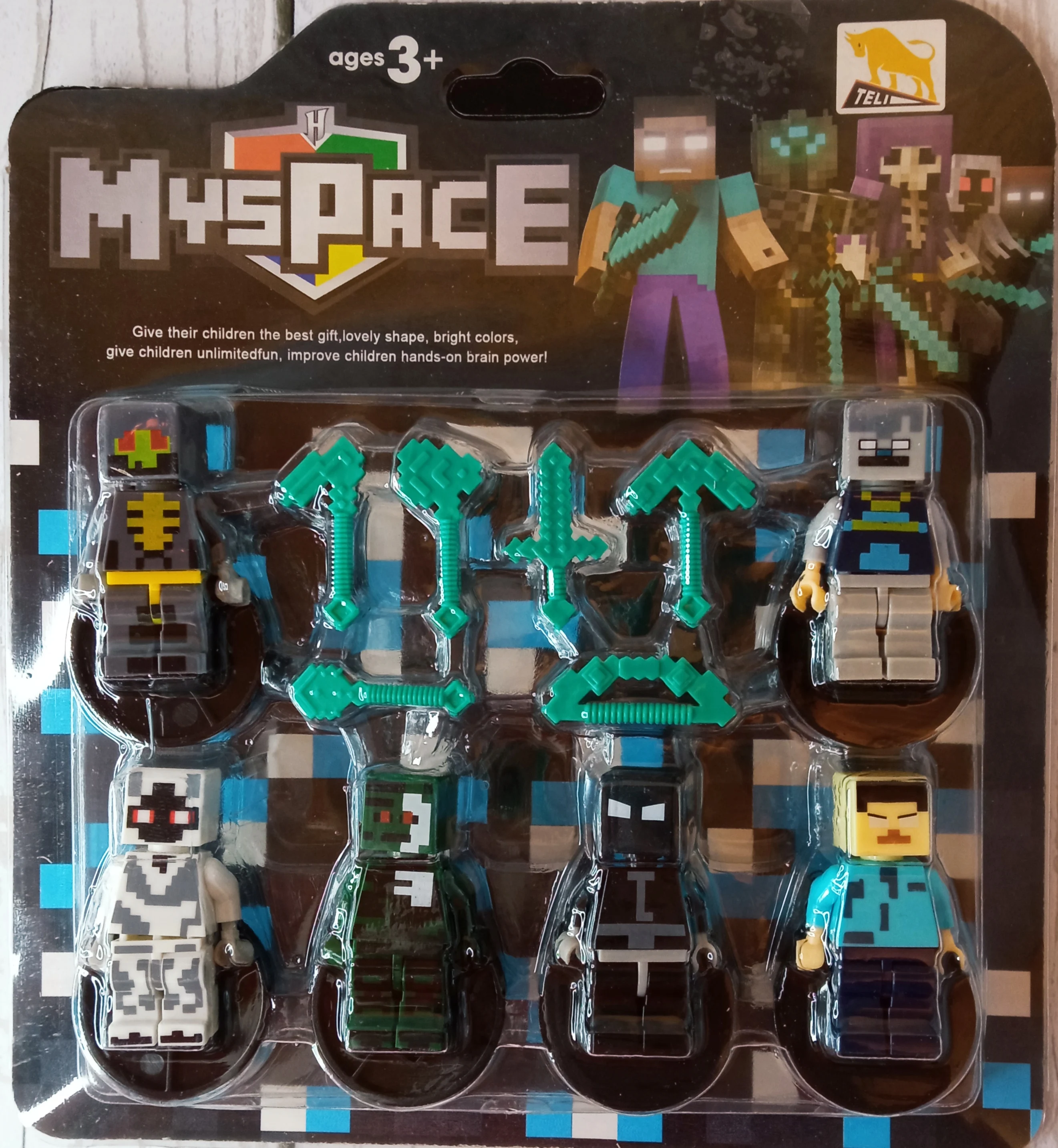 Майнкрафт Фигурки 6 шт Конструктор Стив Эндермен Зомби | Игрушки и хобби