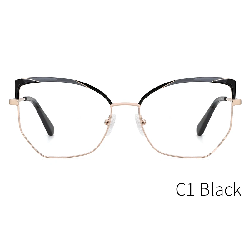 Оправа для женских оптических очков kanseven металлическая оправа кошачий глаз
