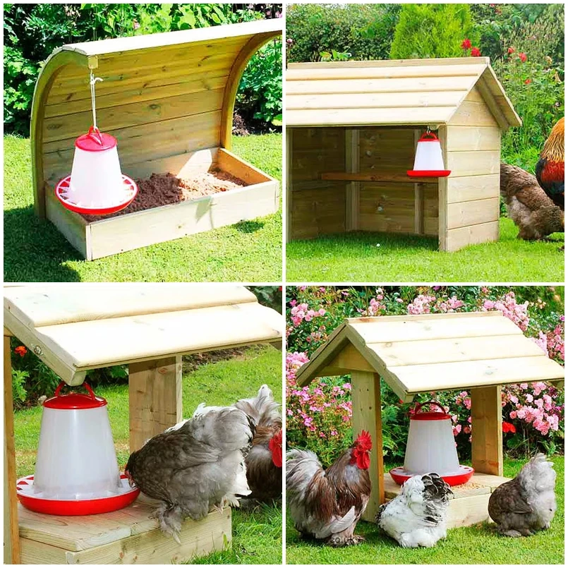 Бункерная кормушка для птиц кормушки домашних курятник поилки кур цыплят поение
