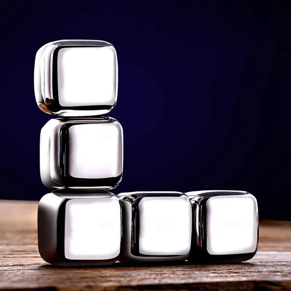 Кубик льда из нержавеющей стали 304 кубик замороженные напитки металлический