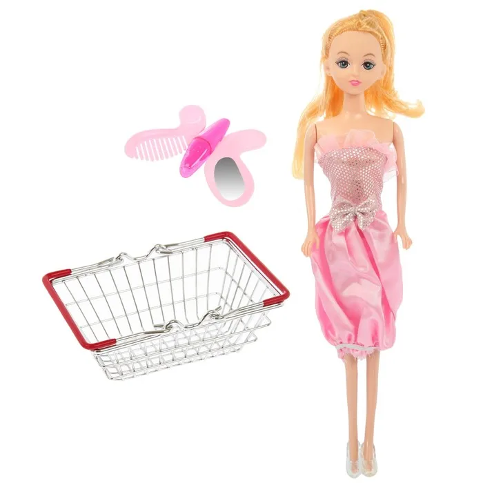 Basket for shopping mini supermarket with doll mix | Игрушки и хобби