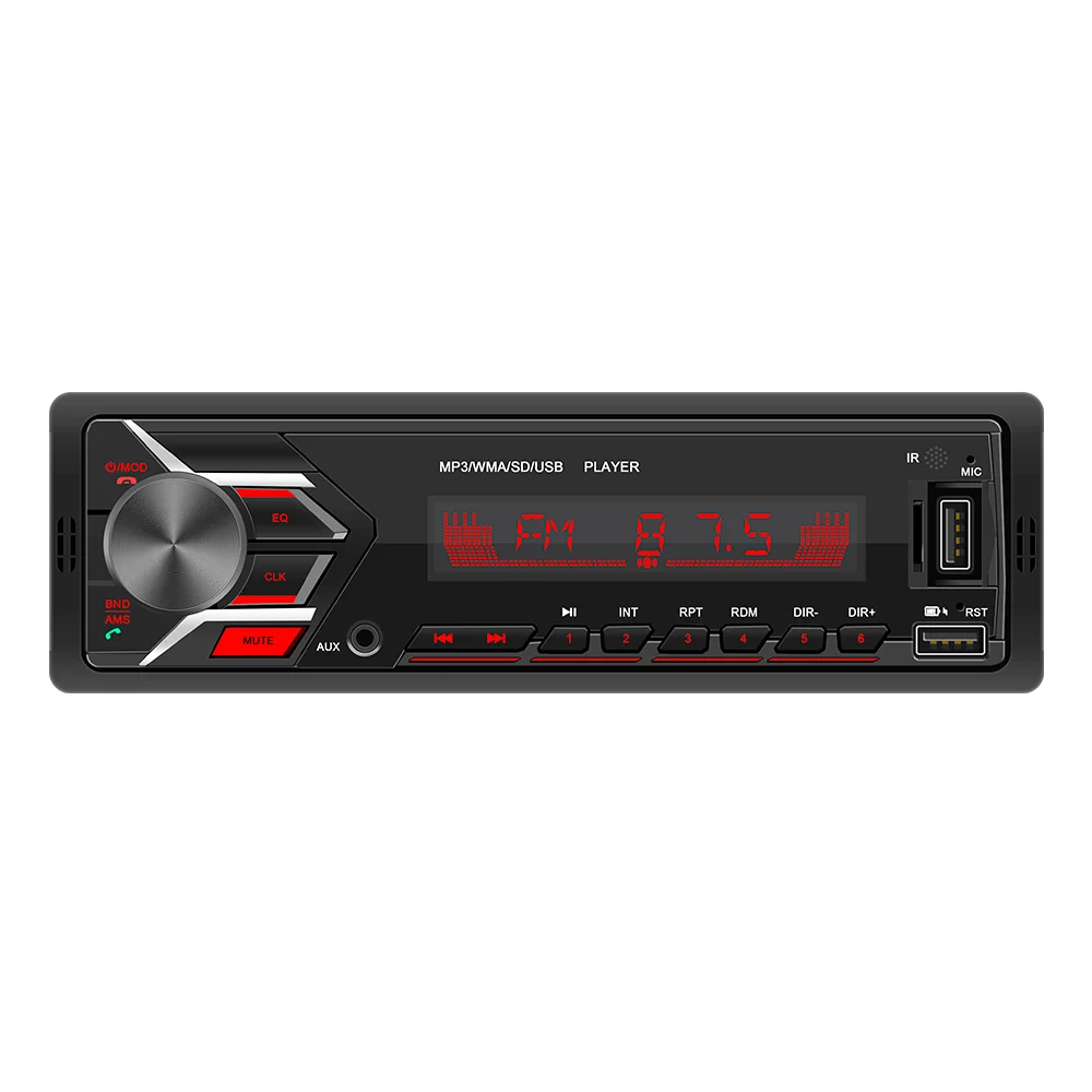 Автомобильный радиоприемник 12 В MP3-плеер в приборной панели 1 Din двойной Bluetooth