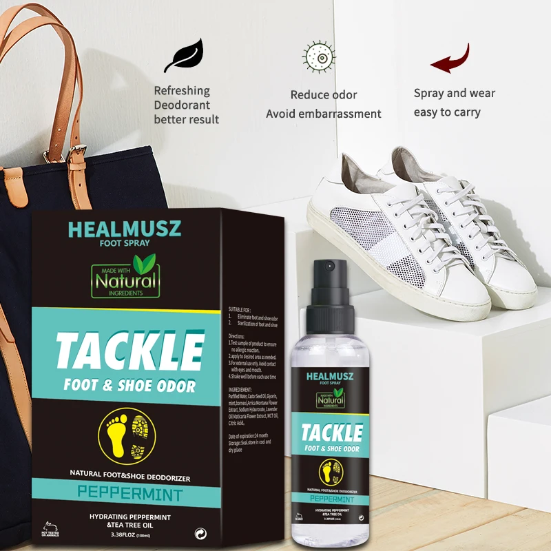 Антибактериальный спрей с запахом для ног средство против зуда и запаха пота