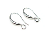 brass earrings hooks ear post 16 5mm rhodium plated raw brass earrings findings 10pcs rp014