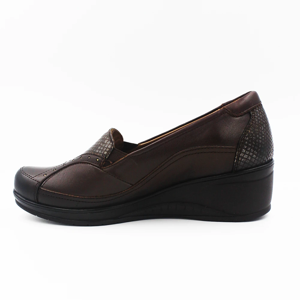 Forelli Genuine Leather Toe Orthopedic Four Seasons Mother Brown Women 'S Casual Shoes frl57603