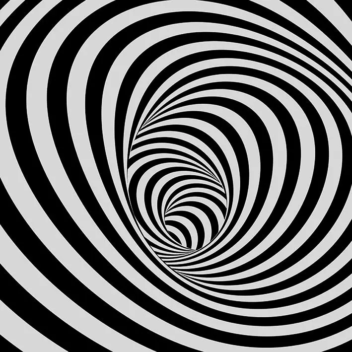 Занавеска для душа туннель полосатая спиральная форма забавная футуристическая