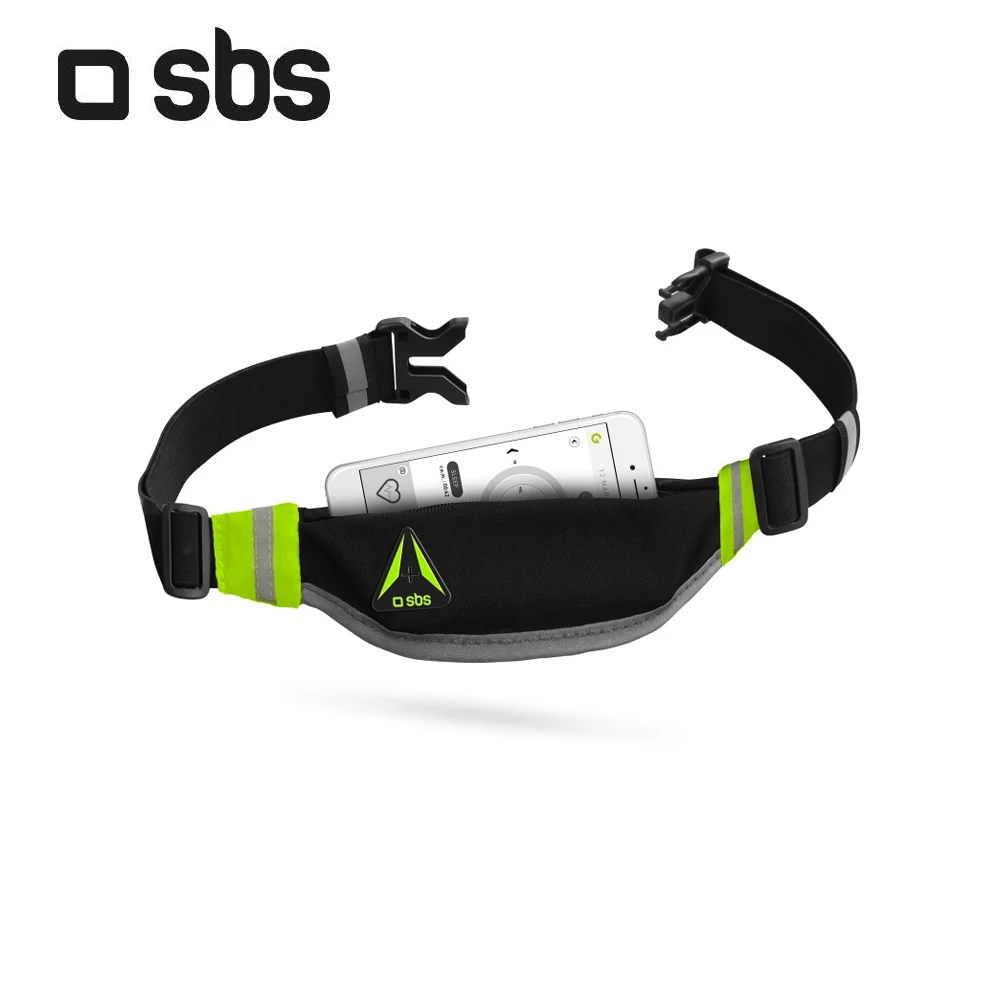 Сумка поясная для телефона SBS черный/зеленый (TESPORTBELTFITK) | Мобильные телефоны и