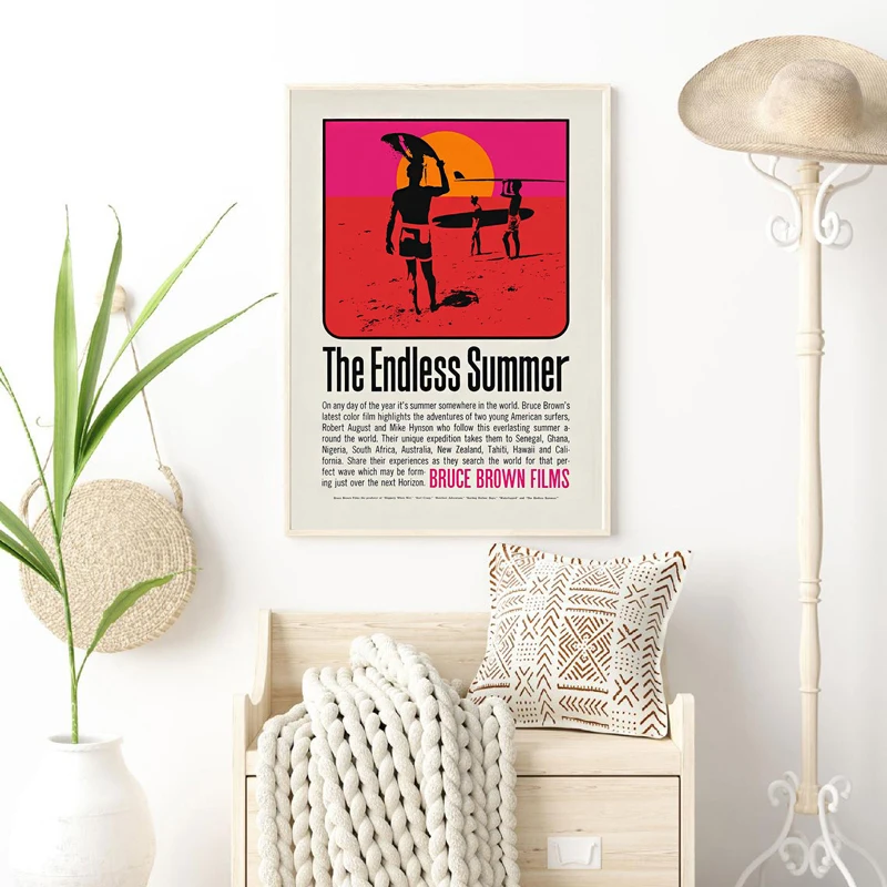 Бесконечная летняя холщовая печать Джон ван хамерсвелд натуральный ретро фильм