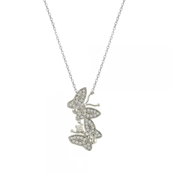 

Silver 925 Sterling Butterfly Necklace