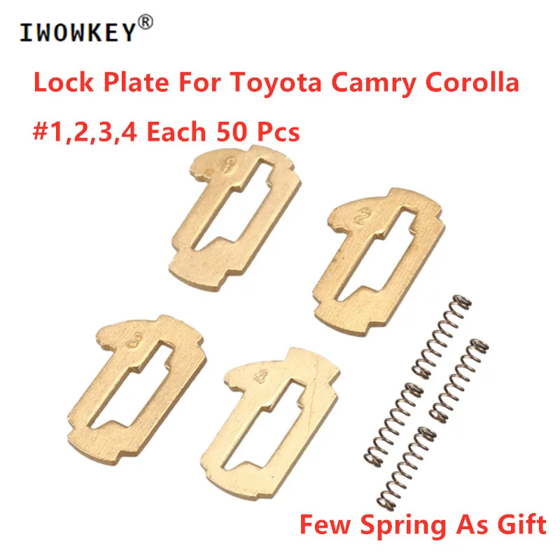 

200 pcs TOY43 Car Lock Reed Locking Plate For Toyota Camry Corolla NO.1.2.3.4 Lock Reed Each 50PCS