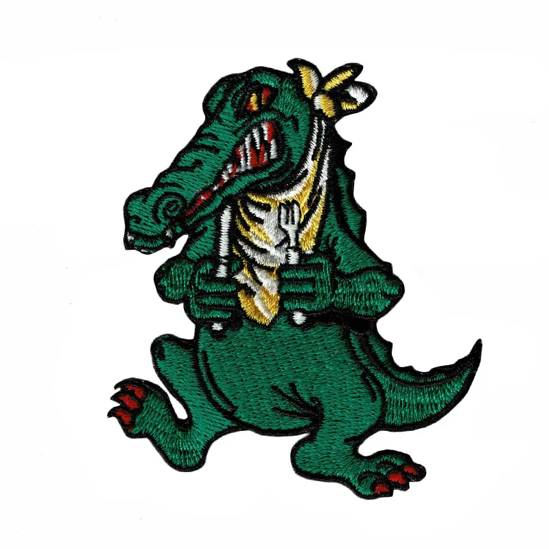 Вышитая заплатка голодный Аллигатор 3 дюйма нашивки с утюгом Джерри Гарсия |