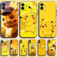 Pokemon Pikachu Anime Case For iPhone Pro Max Mini Pro Max MAX SE2020 Plus HOT Silicone Phone Cover
