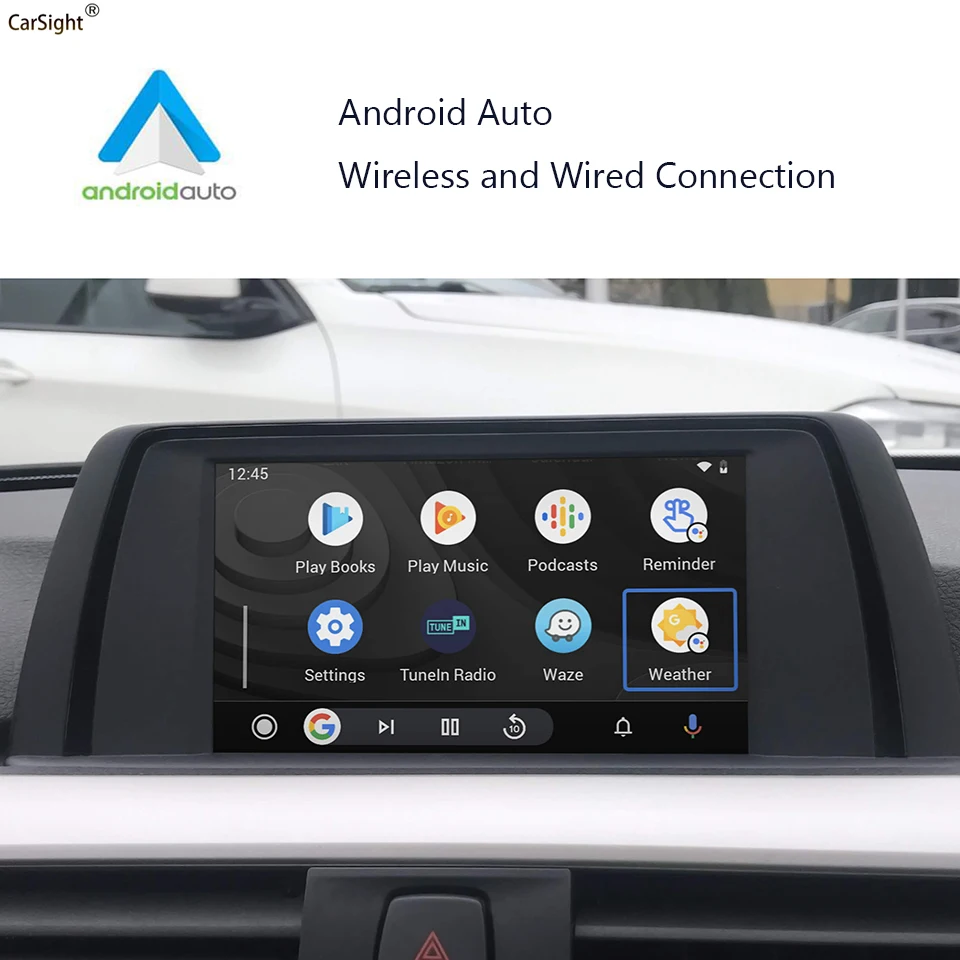 Подключи и работай Автомобильный видеоинтерфейс Apple Audio Books /Amazon Music/ Google Maps CarPlay