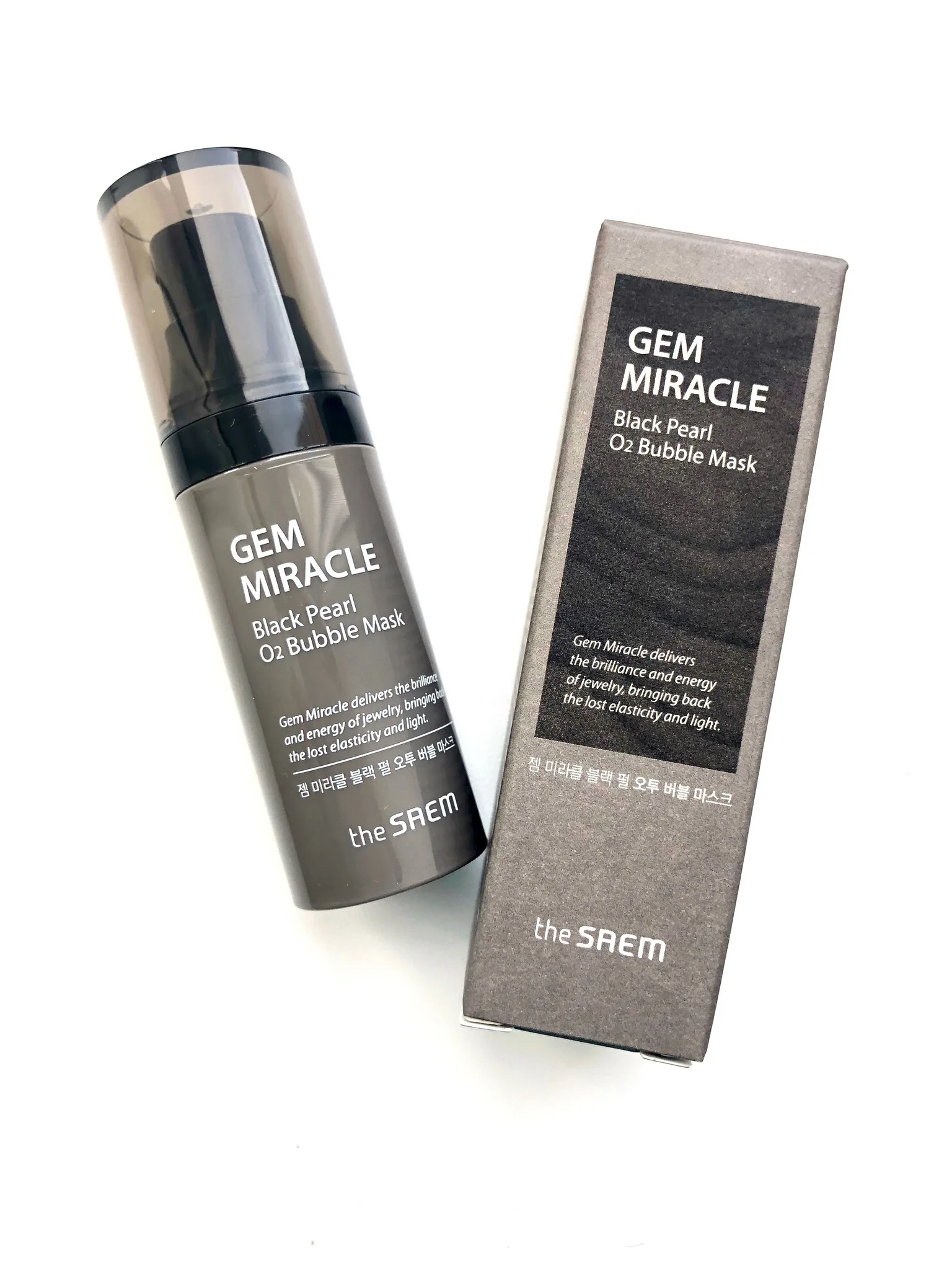 THE SAEM Black Pearl Маска кислородная с экстрактом жемчуга Gem Miracle O2 Bubble Mask |
