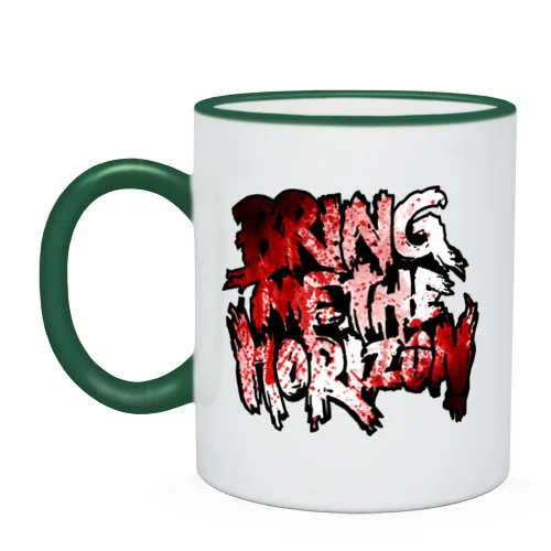 Кружка двухцветная Bring me the horizon blood in (5) | Дом и сад