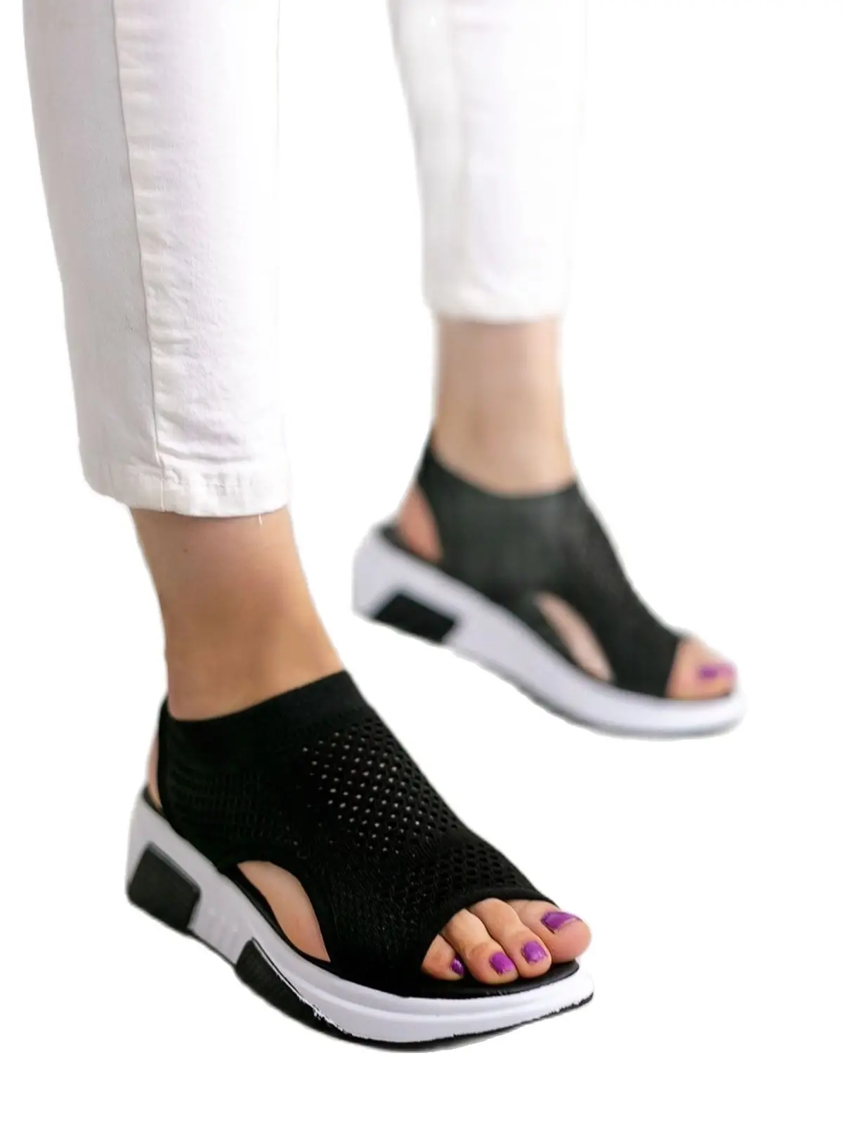 

Women's sandals Summmer Casual Ladies Shoes 2022 high heeled platform Beach Fashion Holiday Basic Home Delivery From Turkey